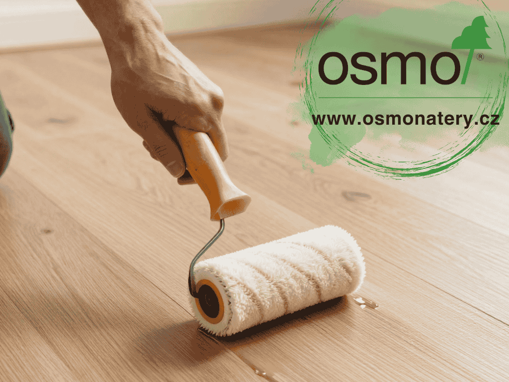 aplikace tvrdého voskového oleje na dřevěnou podlahu